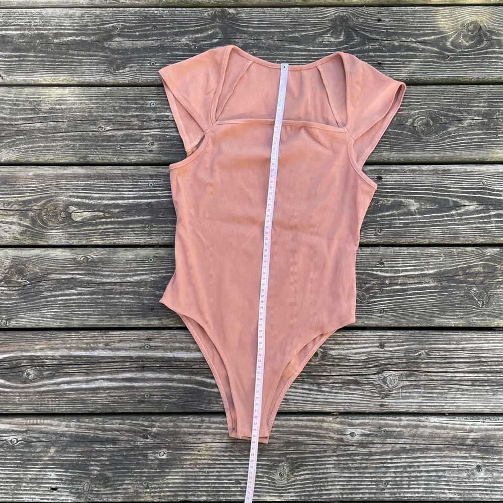 Bodysuit: Ribbed Square Neck - Picture 6 of 9